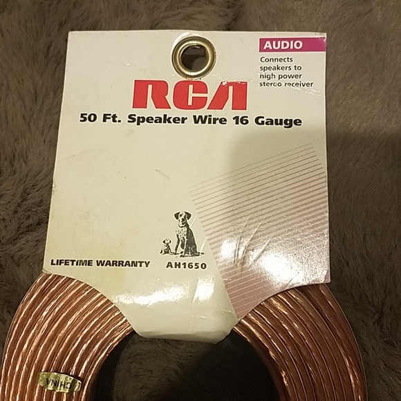 RCA 50ft speaker wire 16 gauge new in package - Picture 2 of 4
